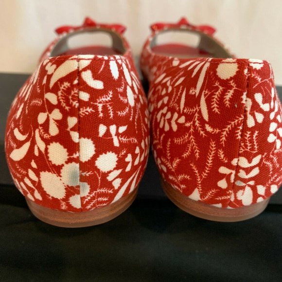 Marc by Marc Jacobs 615172 Chic Ballet Open Toe Flats NEW Size 39.5 US 9.5 Red - Picture 5 of 6